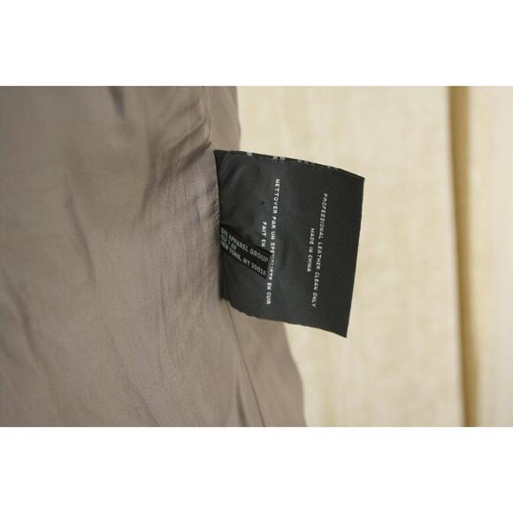 Andrew Marc Trooper Black Leather Biker Bomber Jacket Size XS New $495 - Picture 6 of 11